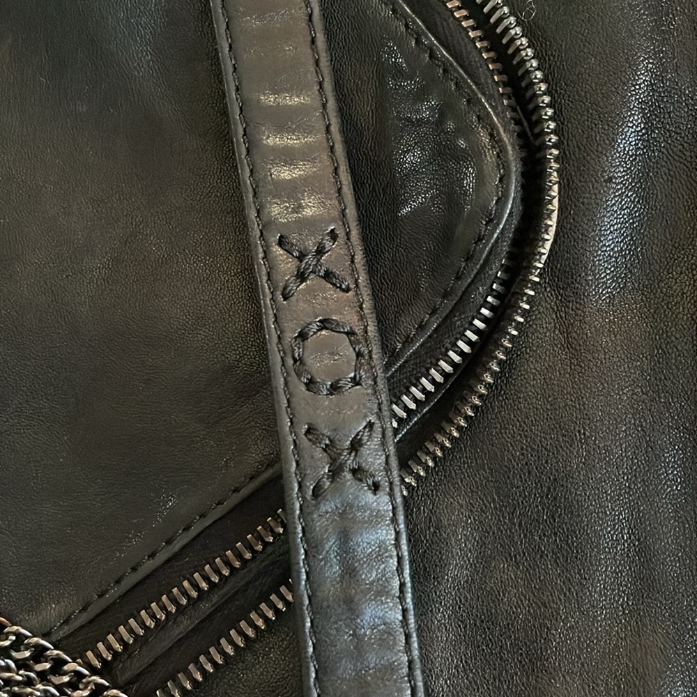 Boyy Slash Printed Python Envelope Bag, Black - image 7